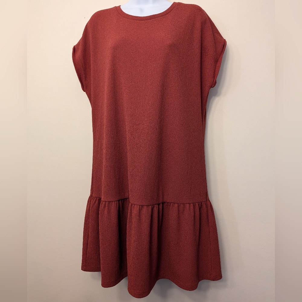 🛍️Signature Elegant Rust Dress Size Medium PTP 22